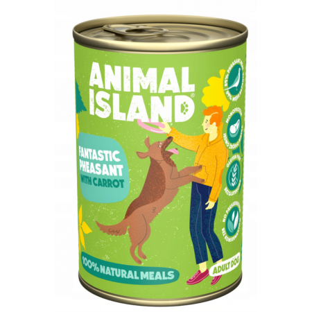 Animal Island bażant 84% karma dla psa 400g